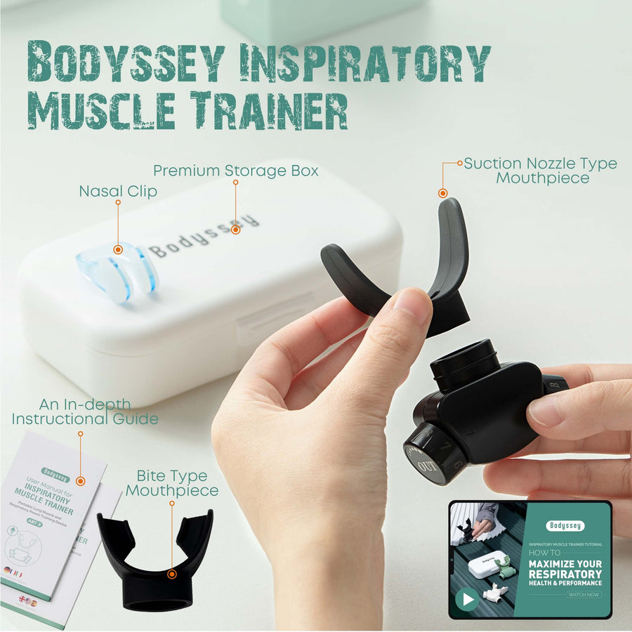 Bodyssey ABT-X Respiratory Muscle Trainer - Breathing Training Device for Lung Exercise and Strengthening Breathing Trainer Bodyssey 