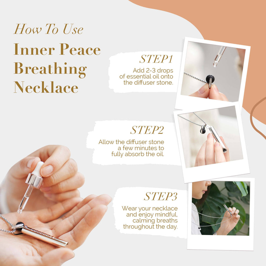 Loving Embrace Breathing Necklace – Rose Gold Moon Phase Pendant with Floral Essential Oil for Stress Relief & Emotional Harmony Aromatherapy Scilla Rose 