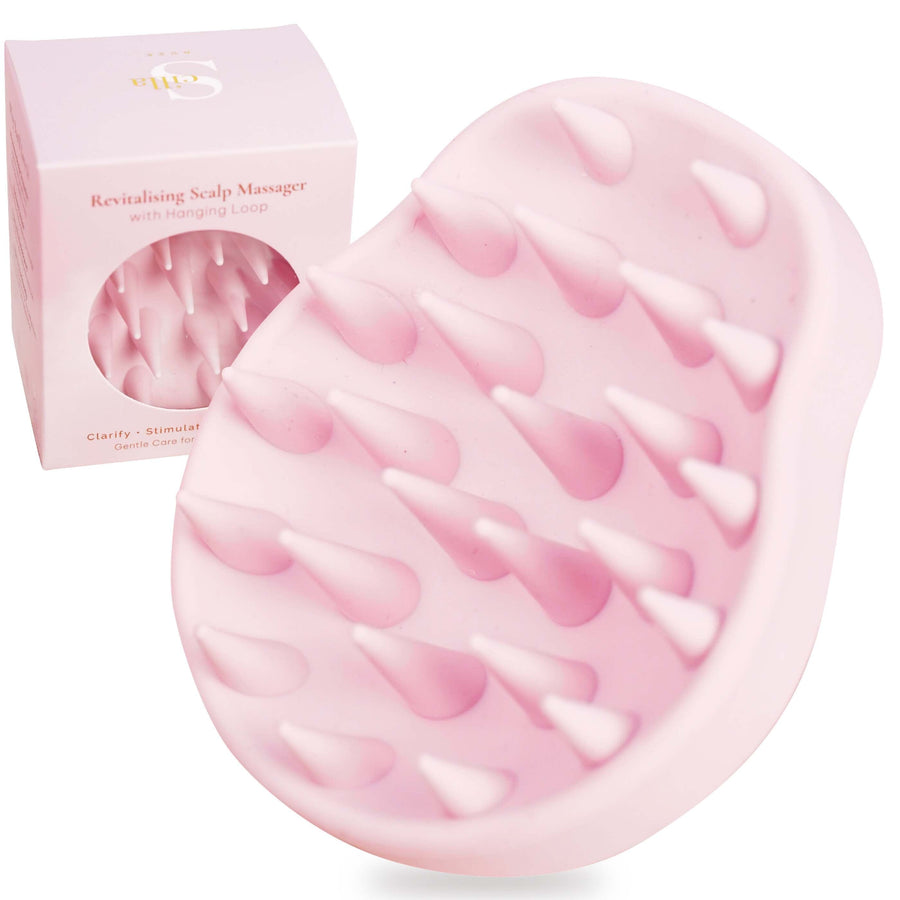 Premium Scalp Massager Brush – Hair Growth, Relaxation & Stress Relief | Exfoliating Scrubber & Stimulator, Perfect Self-Care Gift Scalp Massager Scilla Rose 