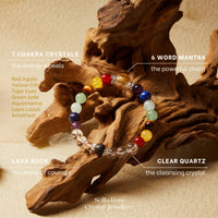Seven Chakra Power Bracelet - Quartz - The Crystal Ark